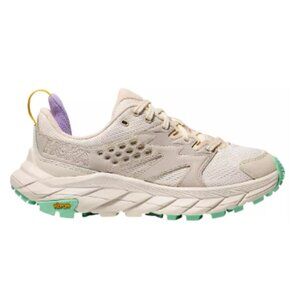 Hiking Women's!!!! HOKA Anacapa Breeze Low Trail Shoes, Alabaster/Mint Fluorite
